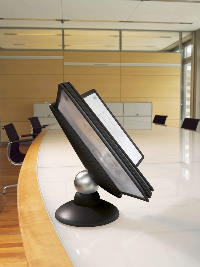 Durable Motion Reference System with 10 Double-Sided Panels in Letter-Size 8.5" x 11" Inches - Black SHERPA Design - Desk Reference Organizer - Image 3